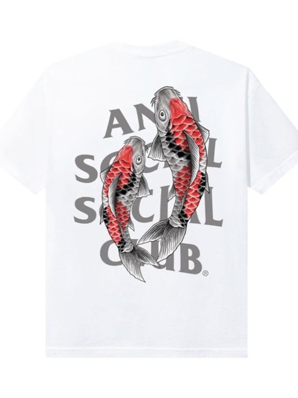 Anti Social Social Club Koi Garden Tee (3M Reflective) 'White' Size Large